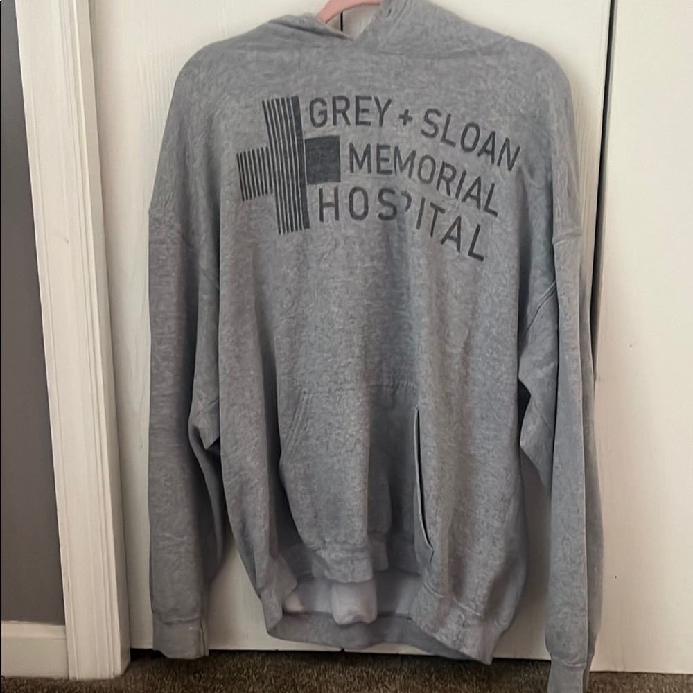 Greys anatomy gender neutral grey hoodie